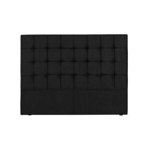 Czarny zagłówek łóżka Kooko Home Hasso, 120x140 cm