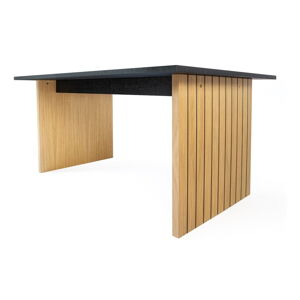 Stół z blatem w dekorze dębu 90x160 cm Stripe – Woodman