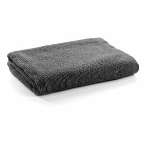 Ciemnoszary ręcznik bawełniany Kave Home Miekki, 95x150 cm