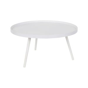 Biały okrągły stolik ø 78 cm Mesa – WOOOD