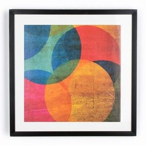 Obraz Graham & Brown Neon Circle, 50x50 cm