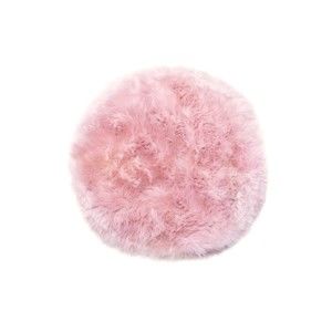 Różowy dywan okrągły z owczej skóry Royal Dream Zealand, ⌀ 70 cm