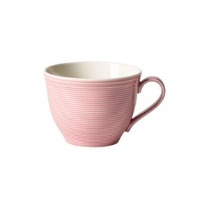 Różowa porcelanowa filiżanka do kawy Like by Villeroy & Boch Group, 0,25 l