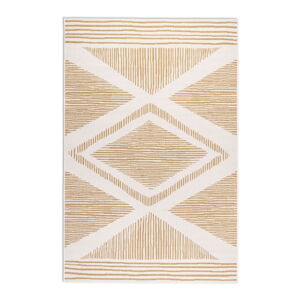Dywan odpowiedni na zewnątrz w kolorze ochry/kremowy 80x150 cm Gemini – Elle Decoration