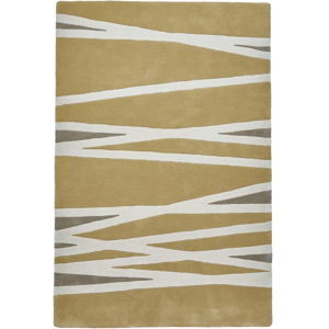 Żółty wełniany dywan Think Rugs Elements, 150x230 cm