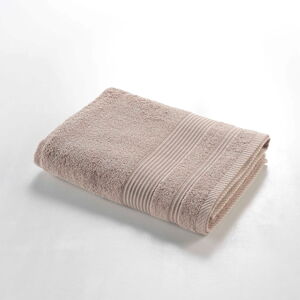 Beżowy bawełniany ręcznik kąpielowy frotte 70x130 cm Tendresse – douceur d'intérieur