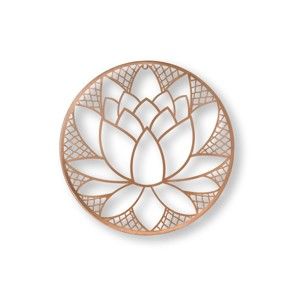 Metalowy dekoracja ścienna w kształcie kwiatu lotosu Graham & Brown Lotus Blossom