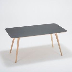 Stół z drewna dębowego Gazzda Linn, 160x90x75 cm