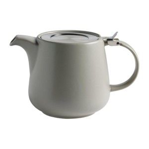 Szary dzbanek ceramiczny z sitkiem na herbatę sypaną Maxwell & Williams Tint, 1,2 l