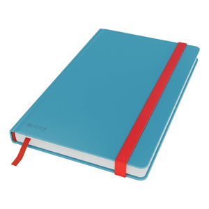 Niebieski notatnik z miękką powierzchnią Leitz, 80 stran