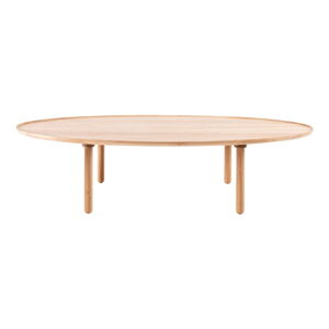 Naturalny stolik z litego drewna dębowego 80x150 cm Mu – Gazzda