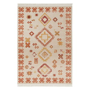 Beżowy dywan z domieszką bawełny z recyklingu Nouristan, 120x170 cm