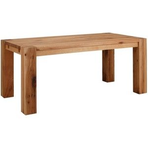Stół z litego drewna dębowego Støraa Matrix, 90x180 cm