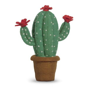Zielona filcowa dekoracja w kształcie kaktusa Mr. Fox Cactus Flower, výška 32 cm