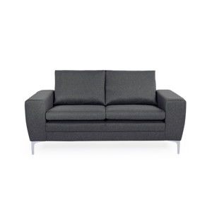 Czarna sofa 2-osobowa Softnord Twigo