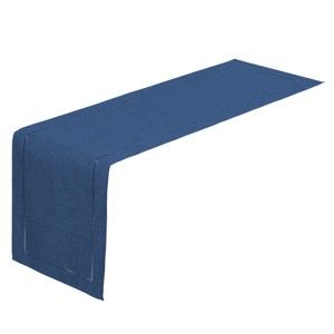 Ciemnoniebieski bieżnik na stół Unimasa, 150x41 cm