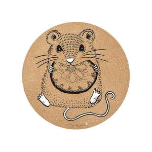 Korkowa mata stołowa Bloomingville Mouse, ⌀ 37 cm