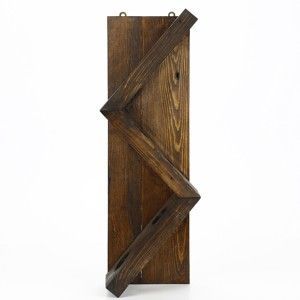 Ręcznie robiony stojak na wino z litego drewna Catalin Sofia, 60x33x12 cm