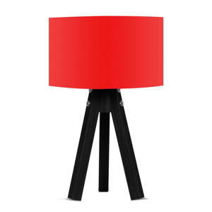 Lampa stołowa z czerwonym abażurem Kate Louise Blackie