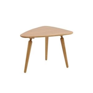 Stolik z drewna dębowego Folke Cappuccino, wys. 53x50x67 cm