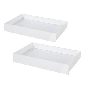 Białe szuflady pod łóżko dziecięce 2 szt. – Roba