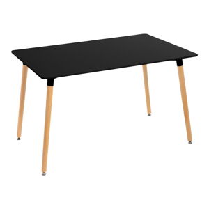 Czarny stół z czarnym blatem 80x120 cm – Casa Selección