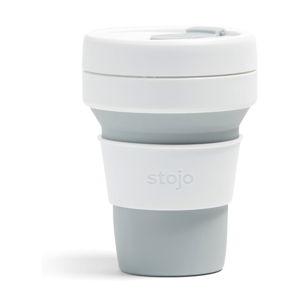 Biało-szary składany kubek Stojo Pocket Cup Dove, 355 ml