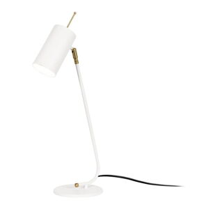 Biała lampa stołowa z metalowym kloszem (wysokość 55 cm) Sivani – Opviq lights