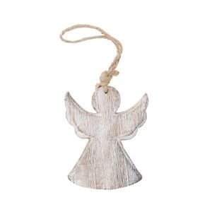 Wiszący anioł drewniany Ego Dekor, wys. 13 cm