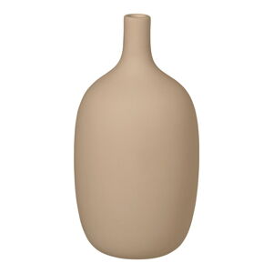 Beżowy ceramiczny wazon Blomus Nomad, wys. 21 cm