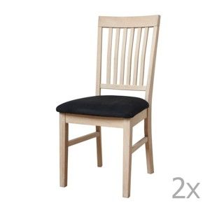 Zestaw 2 krzeseł z drewna dębowego Furnhouse Mette