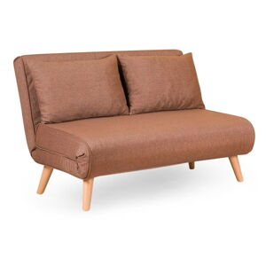 Brązowa rozkładana sofa 120 cm Folde – Artie
