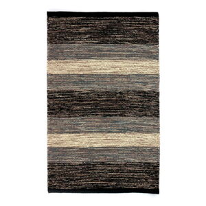 Czarno-szary bawełniany dywan Webtappeti Happy, 55 x 140 cm