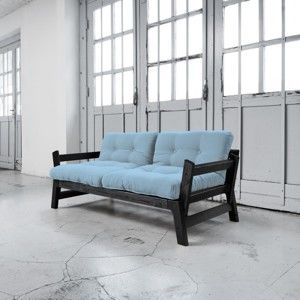 Sofa rozkładana Karup Step Black/Celeste