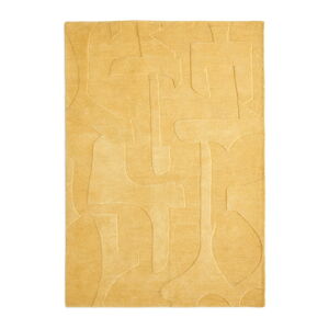Musztardowy dywan wełniany 160x230 cm Maie – Kave Home