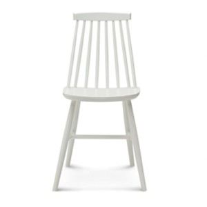 Białe drewniane krzesło Fameg Age