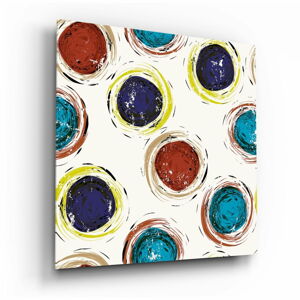 Szklany obraz Insigne Colored Cores, 40x40 cm