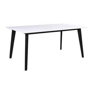 Biały stół do jadalni z czarnymi nogami House Nordic Vojens, dł. 150 cm