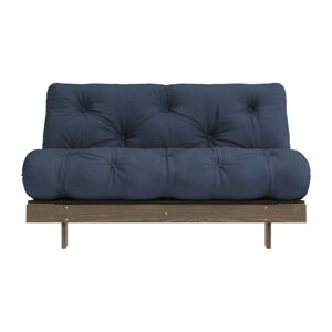 Ciemnoniebieska rozkładana sofa 140 cm Roots – Karup Design