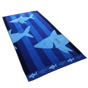 Bawełniany ręcznik kąpielowy DecoKing Sharky, 80x180 cm