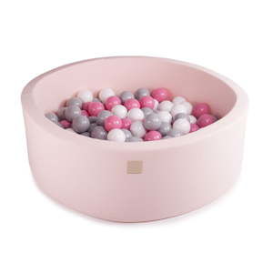 Różowy basen dla dzieci z 200 piłkami MeowBaby Pinky, ø 90x30 cm