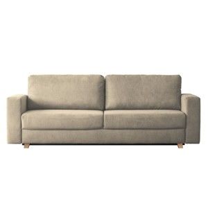 Szarobrązowa rozkładana sofa 3-osobowa Kooko Home Soul