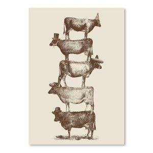 Plakat Cow Cow Nuts, 30x42 cm
