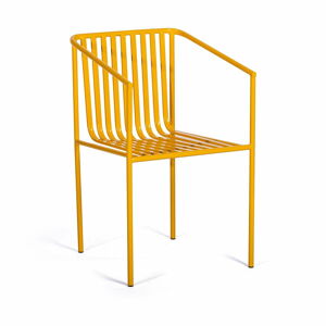 Zestaw 2 żółtych krzeseł ogrodowych Le Bonom Cecile