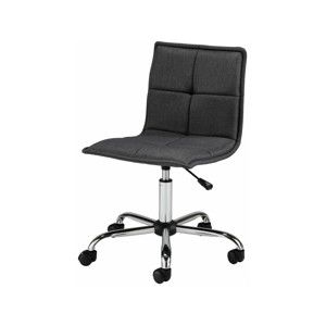 Czarne krzesło biurowe na kółkach Støraa Bartal