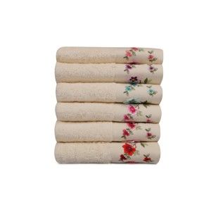 Zestaw 6 ręczników z czystej bawełny Russia, 50x90 cm