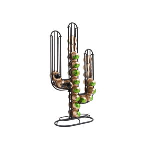 Czarny stojan na kapsułki do kawy PT LIVING Cactus