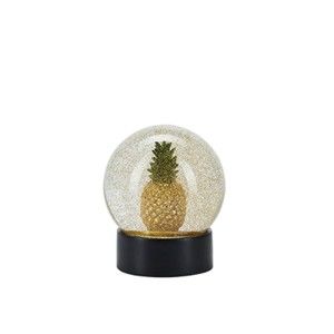 Kula śnieżna w kolorze złota i światłem LED Miss Étoile, Pineapple