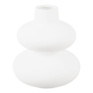 Biały ceramiczny wazon Karlsson Circles, wys. 19,4 cm