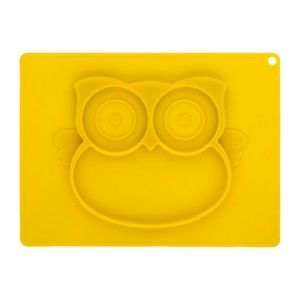 Żółta silikonowa tacka dla dzieci Brandani Baby